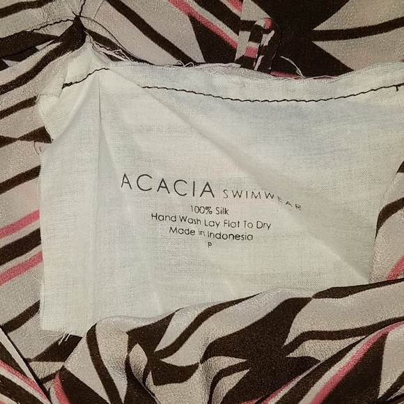 Rare acacia tortolla native silk dress swimwear XS - Picture 6 of 8